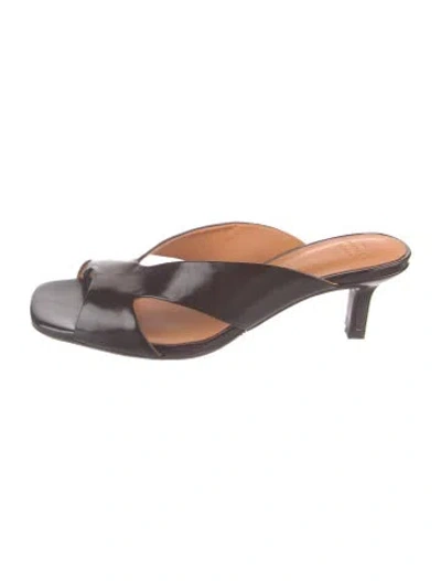 Pre-owned Sézane Leather Sandals In Brown