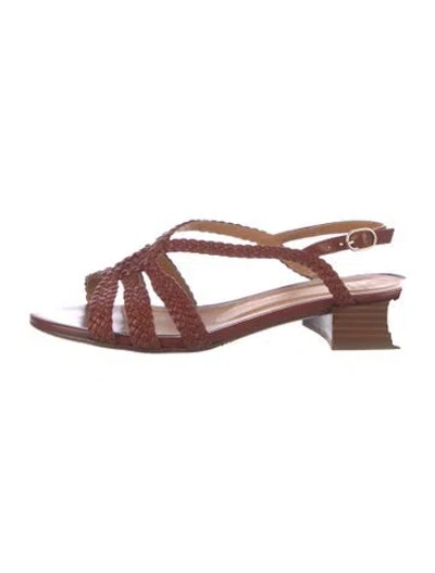 Pre-owned Sézane Leather Sandals In Brown