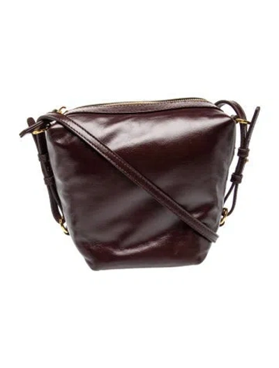 Pre-owned Sézane Leather Shoulder Bag In Brown