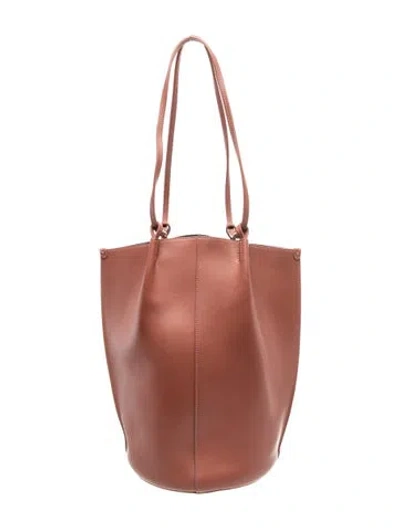 Pre-owned Sézane Leather Shoulder Bag In Pink