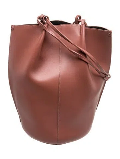 Pre-owned Sézane Leather Shoulder Bag In Pink