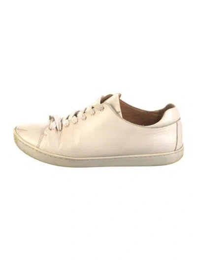 Pre-owned Sézane Leather Sneakers In Neutral
