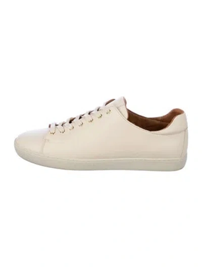 Pre-owned Sézane Leather Sneakers In Neutrals