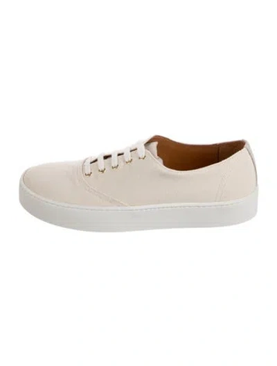 Pre-owned Sézane Leather Sneakers In White
