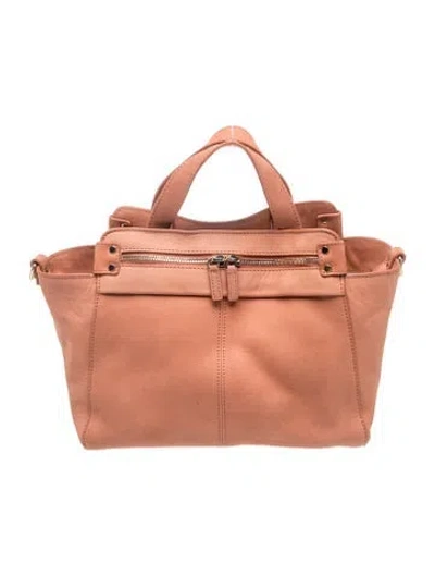 Pre-owned Sézane Leather Top Handle Bag In Brown