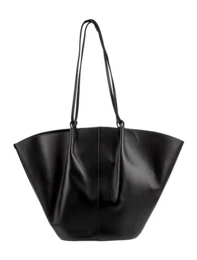 Pre-owned Sézane Leather Tote In Black