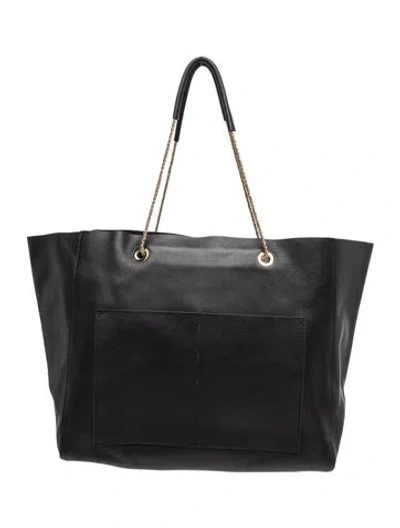 Pre-owned Sézane Leather Tote W/ Tags In Black