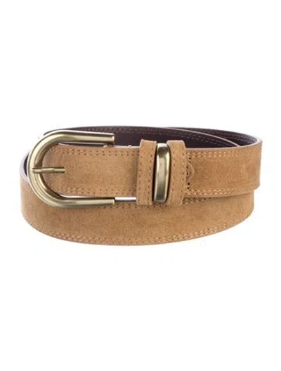 Pre-owned Sézane Leather Waist Belt In Neutrals
