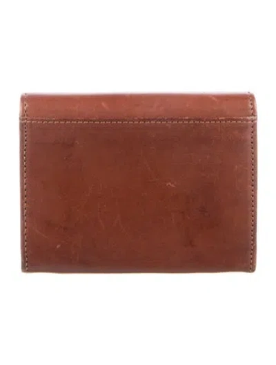 Pre-owned Sézane Leather Wallet In Brown