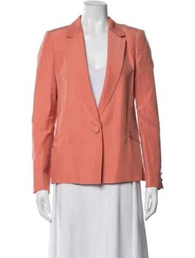 Pre-owned Sézane Linen Blazer In Pink