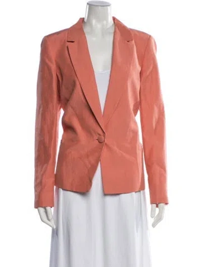 Pre-owned Sézane Linen Blazer W/ Tags In Orange