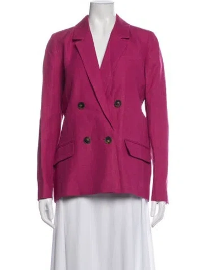Pre-owned Sézane Linen Blazer W/ Tags In Pink