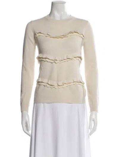 Pre-owned Sézane Linen Crew Neck Sweater In Neutral