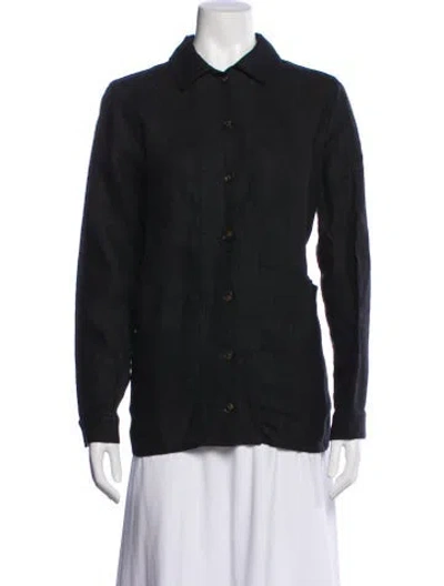Pre-owned Sézane Linen Evening Jacket W/ Tags In Gray