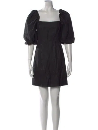 Pre-owned Sézane Linen Mini Dress W/ Tags In Black