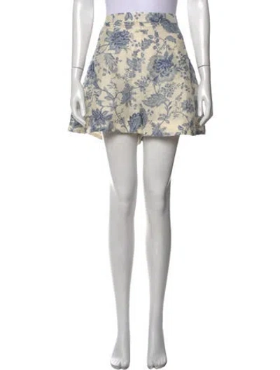 Pre-owned Sézane Linen Mini Shorts W/ Tags In Neutrals