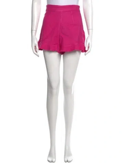 Pre-owned Sézane Linen Mini Skirt In Pink