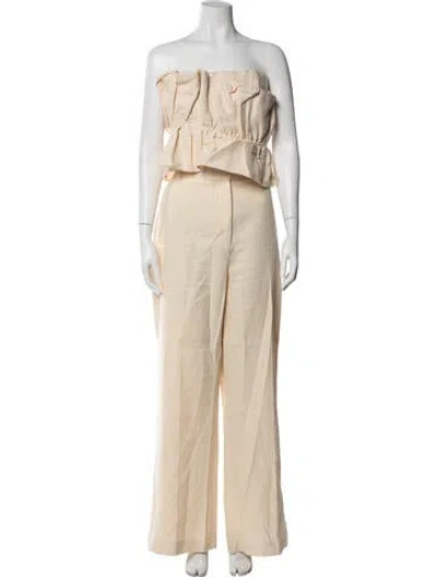 Pre-owned Sézane Linen Pant Set In Neutrals