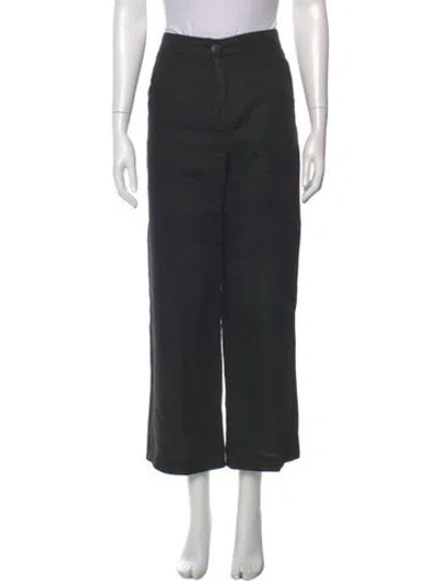 Pre-owned Sézane Linen Wide Leg Pants In Gray