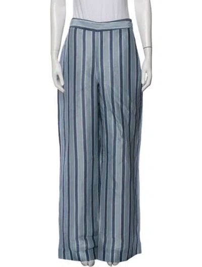 Pre-owned Sézane Linen Wide Leg Pants W/ Tags In Blue
