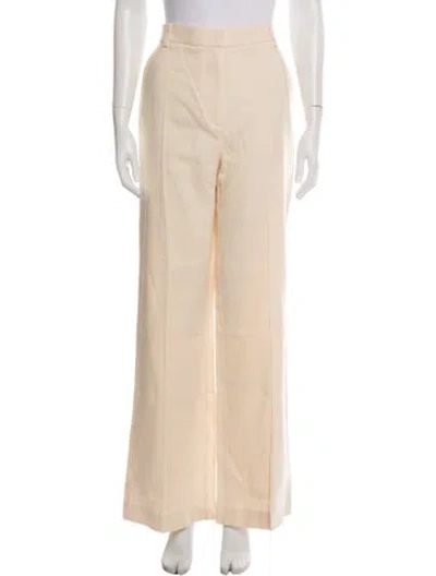 Pre-owned Sézane Linen Wide Leg Pants W/ Tags In Neutral