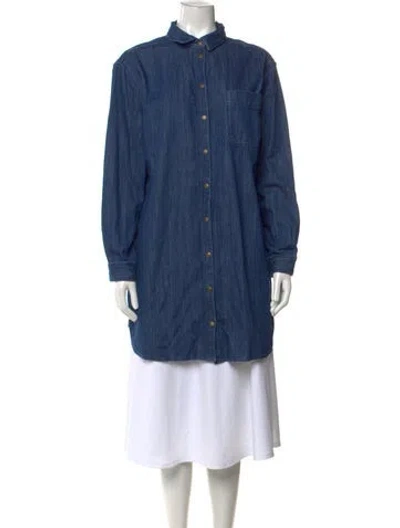Pre-owned Sézane Long Dress W/ Tags In Blue