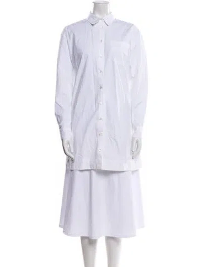 Pre-owned Sézane Long Sleeve Tunic In White