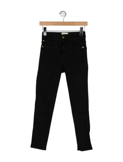 Pre-owned Sézane Low-rise Skinny Leg Jeans In Black