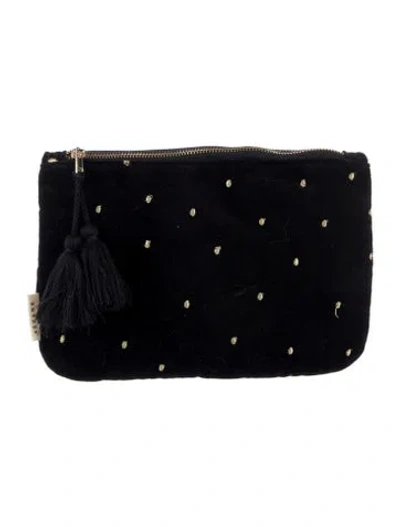 Pre-owned Sézane Men's Cotton Cosmetic Bag In Black