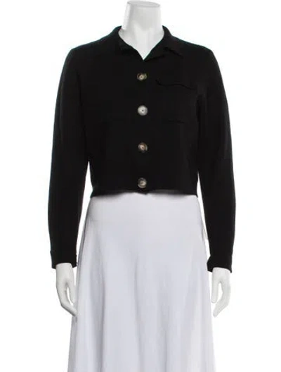 Pre-owned Sézane Merino Wool Jacket In Black