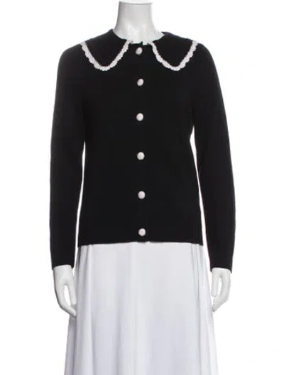 Pre-owned Sézane Merino Wool Jacket In Black/white