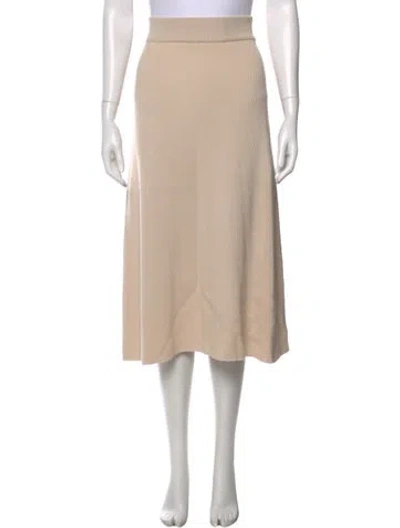 Pre-owned Sézane Merino Wool Midi Length Skirt In Neutral