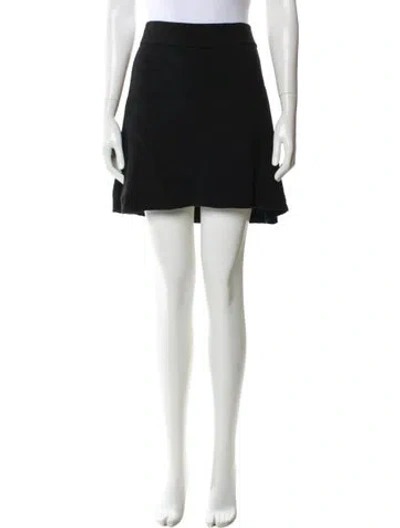 Pre-owned Sézane Merino Wool Mini Skirt W/ Tags In Black