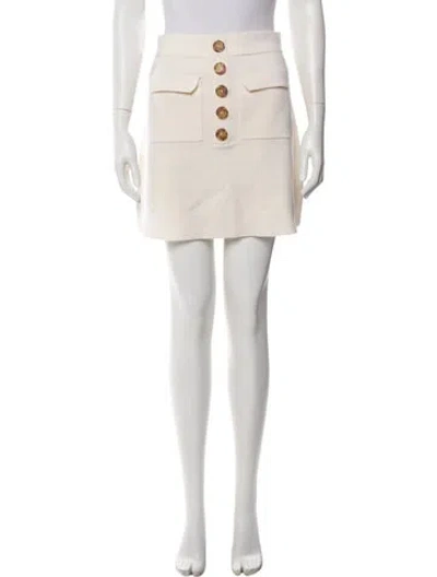 Pre-owned Sézane Merino Wool Mini Skirt W/ Tags In Neutral