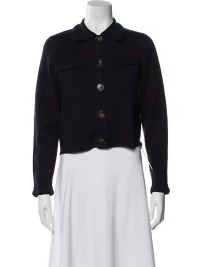 Pre-owned Sézane Merino Wool Sweater In Blue