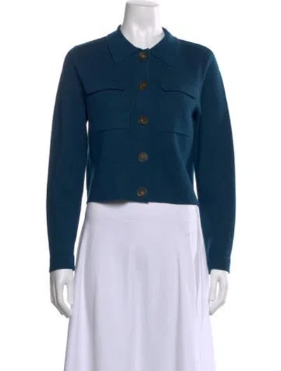 Pre-owned Sézane Merino Wool Sweater In Blue