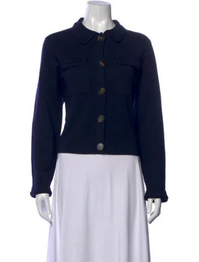 Pre-owned Sézane Merino Wool Sweater In Blue