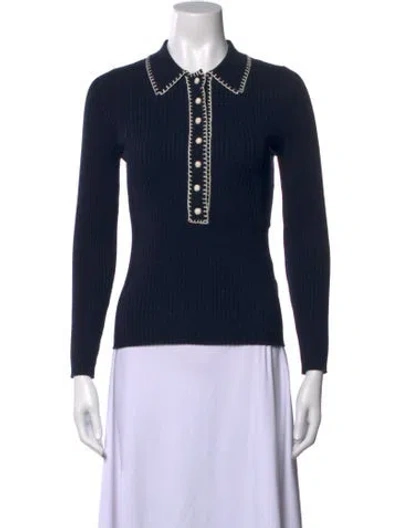Pre-owned Sézane Merino Wool Sweater In Blue