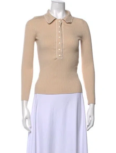 Pre-owned Sézane Merino Wool Sweater In Neutrals