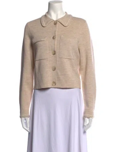 Pre-owned Sézane Merino Wool Sweater In Neutrals