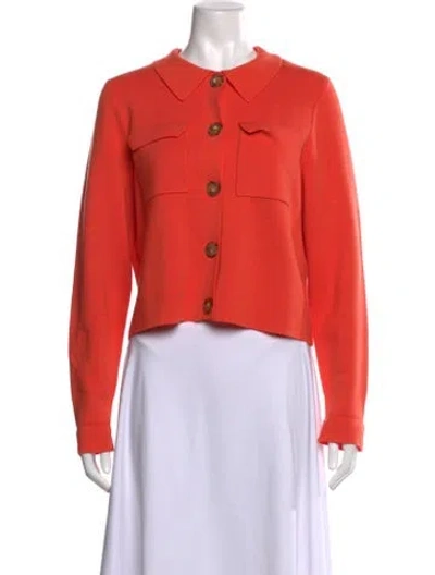 Pre-owned Sézane Merino Wool Sweater In Orange