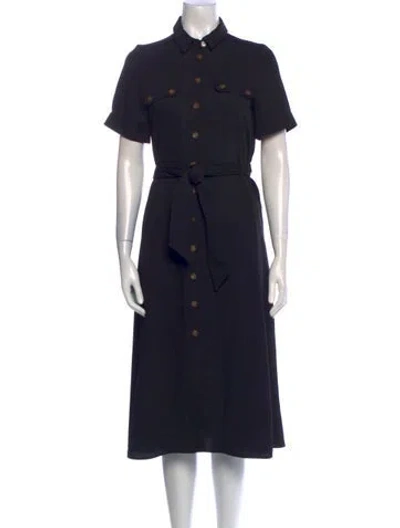 Pre-owned Sézane Midi Length Dress In Black