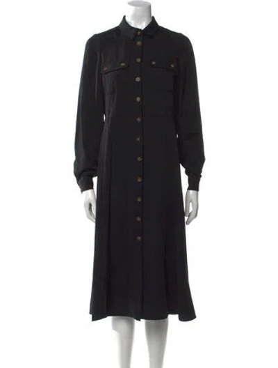 Pre-owned Sézane Midi Length Dress In Black