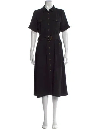Pre-owned Sézane Midi Length Dress In Black