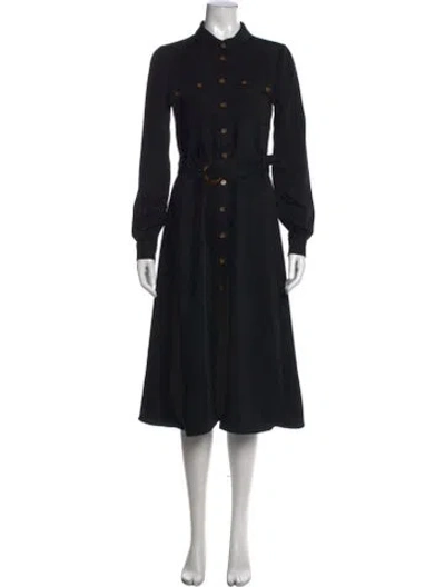 Pre-owned Sézane Midi Length Dress In Black