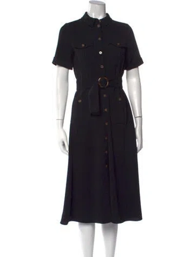 Pre-owned Sézane Midi Length Dress In Black
