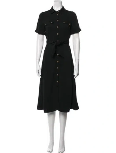 Pre-owned Sézane Midi Length Dress In Black