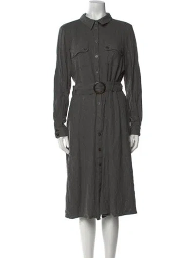 Pre-owned Sézane Midi Length Dress In Gray