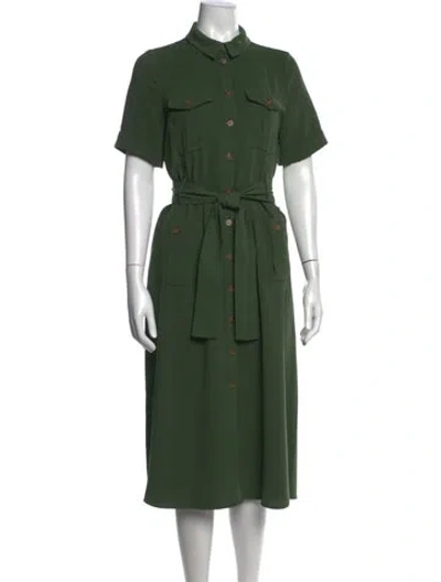 Pre-owned Sézane Midi Length Dress In Green