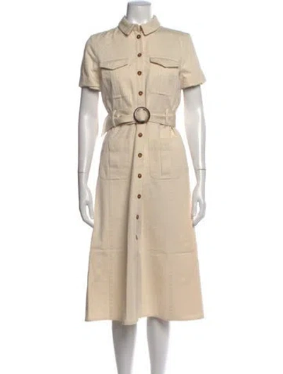 Pre-owned Sézane Midi Length Dress In Neutral